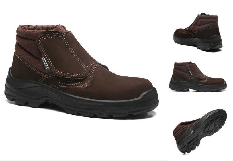 4031BVLN1600LL Botina Plus Fech EM Velcro Composit Nobuck Marron Café Bracol