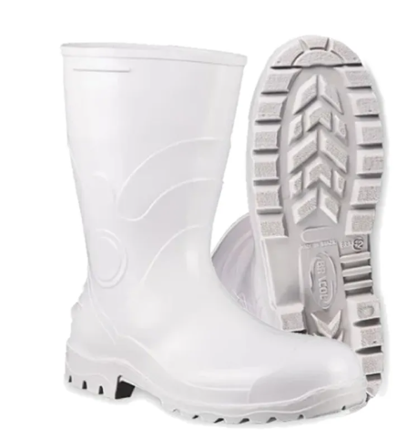 Bota Pvc Fujiwara Branca C/C
