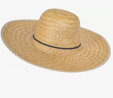 Chapeu DE Palha Caipira Com Barbicho