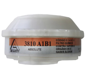 Filtro Químico Tipo 3810 A1b1 (VO+GA) 514935 P/ Masc Absolute 2 Cart Airsafety