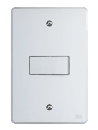 Conjunto 1 Interruptor Paralelo Branco Linha Equile Weg