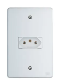 Conjunto 1 Tomada 20A Branco 2PT Linha Equile Weg