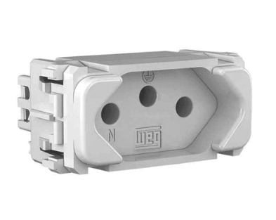 Modulo Tomada 10A Branco 2PT Linha Compose Weg