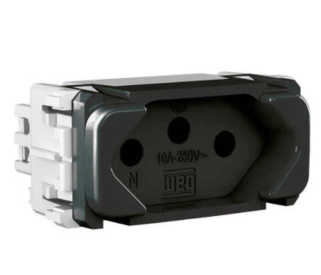 Modulo Tomada 20A Preto 2PT Linha Compose Weg