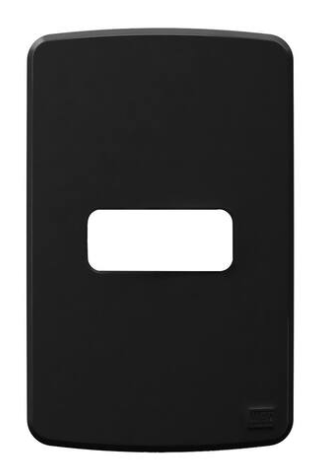 Placa 4X2 1 Posto Preto Compose Weg