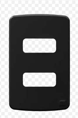 Placa 4X2 2 Postos Preto Compose Weg
