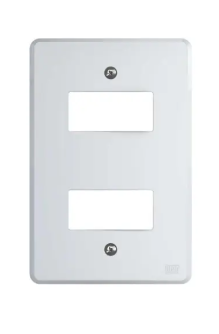 Placa 4X2 2 Postos Branco Linha Equile Weg