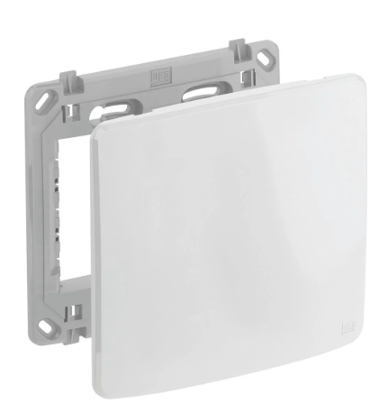 Placa 4X4 Cega Com Suporte Branco Linha Compose Weg