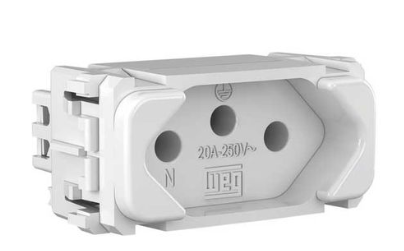 Modulo Tomada 20A Branco 2PT Linha Compose Weg