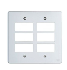 Placa 4X4 6 Postos Branco Linha Equile Weg