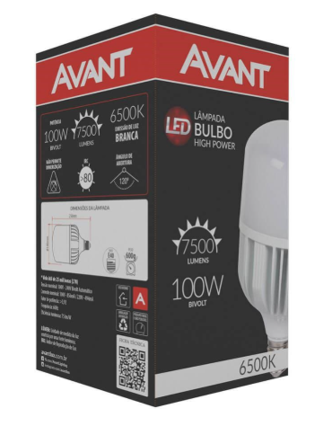 Lampada Led Bulbo 100W E 40 6500K Avant