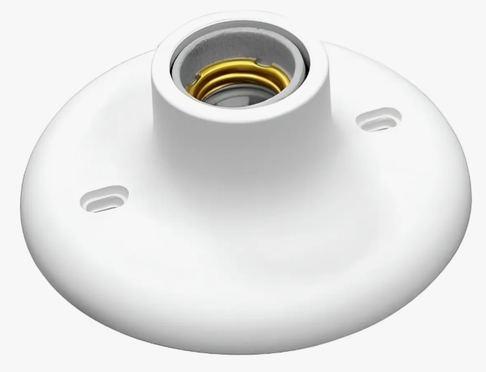 Plafonier Bco Pot Max 100W E27 Porcelana Imp Ilumi