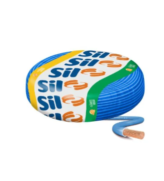 Cabo Flexsil 750V 1,50MM Azul Rolo C/ 100M Sil