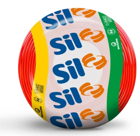 Cabo Flexsil 750V 1,50MM Vermelho Rolo C/ 100 Metros Sil