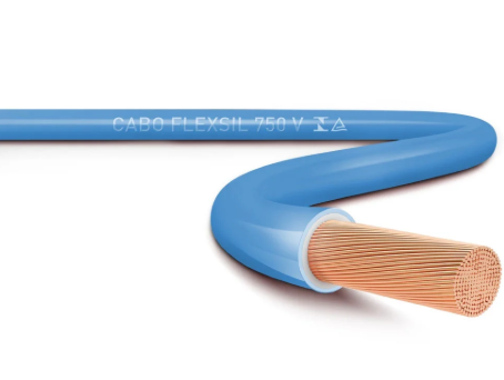 Cabo Flexsil 50,00MM 750V Azul Sil