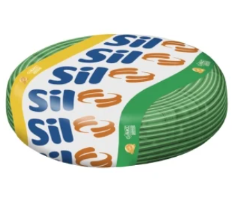 Cabo Flexsil 750V 4,00MM Verde Rolo C/ 100 Metro Sil