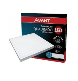 Plafon 30W Sobrepor Quadraro 6500K Avant 40X40