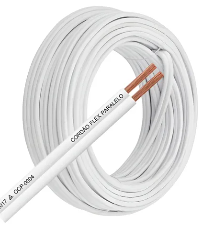 Cordao Paralelo 2X4,00 Branco Cobrecom