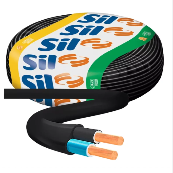 Cabo 2X4,00MM 1KV Preto Sil