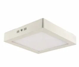 Plafon 18W Sobrepor Quadrado 22X22 3000K Mega Ace