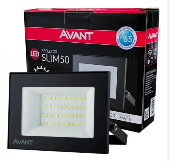 Refletor Led 50W Slim50 Br6500k Bivolt 3750 Avant