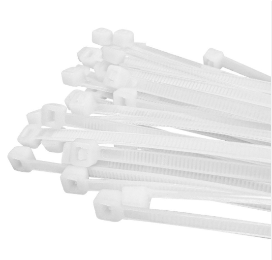 Abracadeira Nylon 300 X 4,8MM Branca C/100
