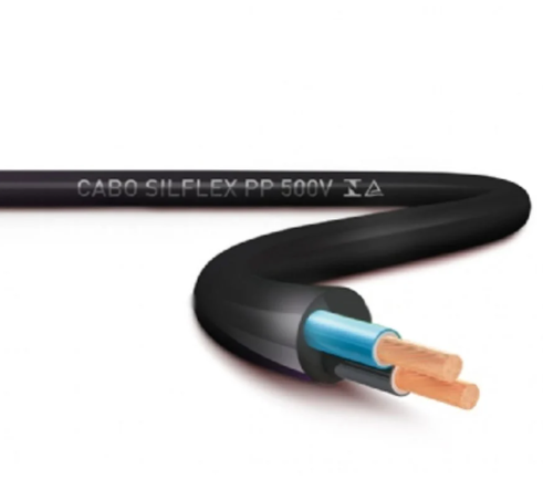 Cabo 2X0,75MM 500 V Preto Sil