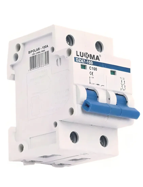 Disjuntor Din 2P 100A Lukma