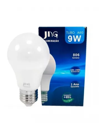 Lampada Bulbo Led A60 9W 6500K E27 Bivolt Jng