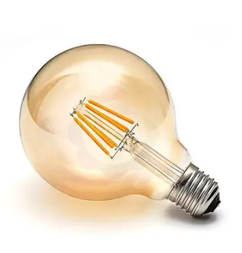 Lampada Globo DE Filamento Led G95 4W Ambar 2200K Bivolt Galaxy