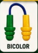 Protetor Auricular Plug Silicone Bicolor 18DB Maxxi Royal