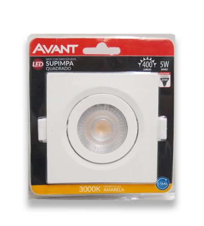 Spot Led 5W Quadrado 3000K Avant
