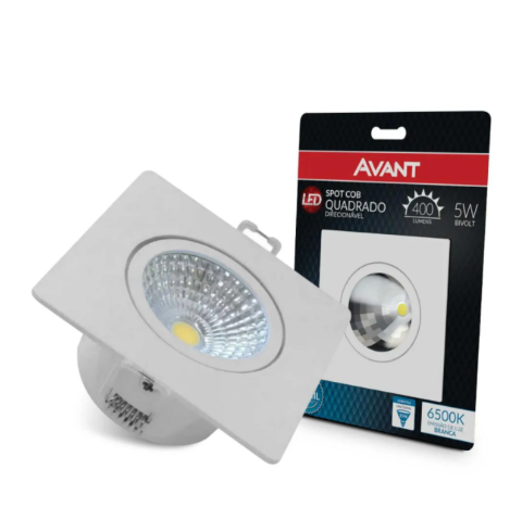 Spot Led 5W Quadrado 6500K Avant