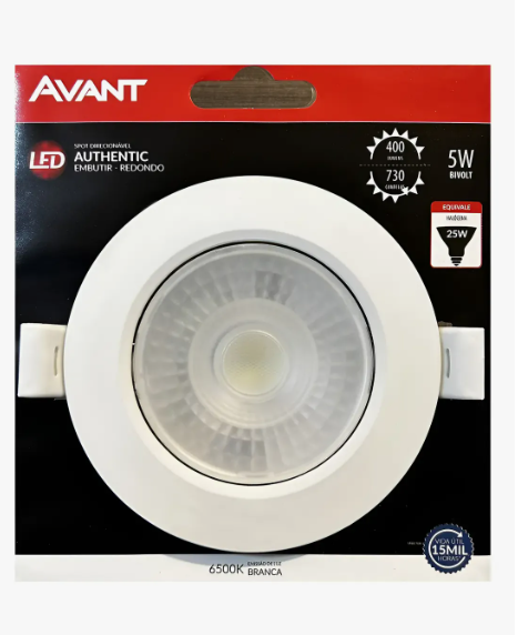 Spot Led 5W Redondo 3000K Avant