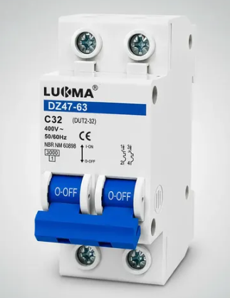 Disjuntor Din Bipolar 2P 32A (3KA) Lukma