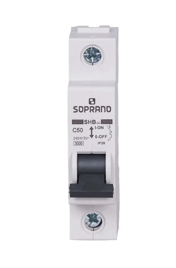 Disjuntor Din Mono 1P 50A Soprano