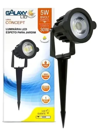 Espeto Jardim Led 5W 3000K Galaxy