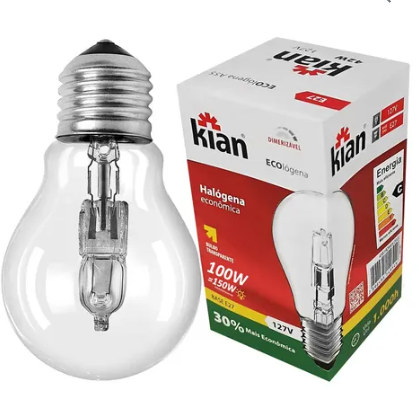 Lampada Inc Ecologena A55 100W/220V 2700K Kian