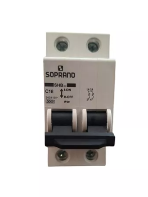 Disjuntor Din 2P 16A Soprano