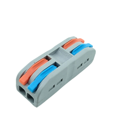 Conector Paralelo Azul/Vermelho Pct 2 2 2P 1,5 A 4,00 MM