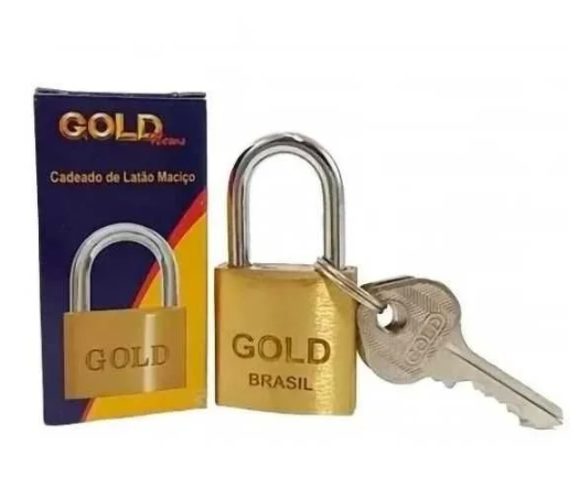 Gold Cadeado Gold 30MM CX