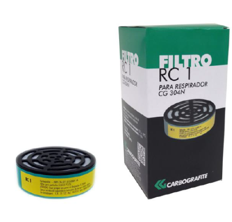 Cartucho Rc1 Para Mascara Cg304n Calsse P2 Carbografite