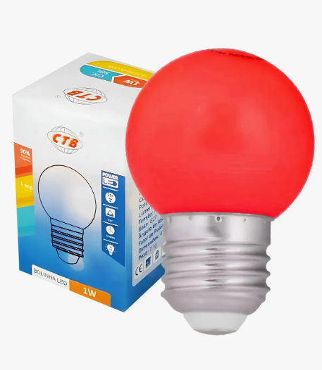 Lampada DE Led Bolinha 1W VM E27 Ctb