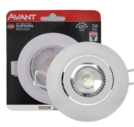 Spot Led 5W Redondo 6500K Avant