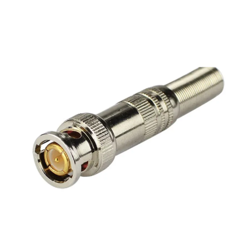 Conector Bnc Mola E Parafuso Gold Dourado