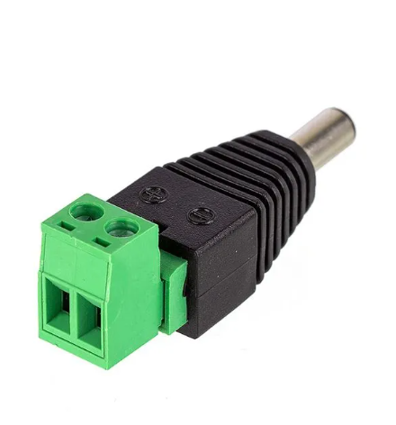Conector Adaptador P4 Macho DC Para Camera Com Borner
