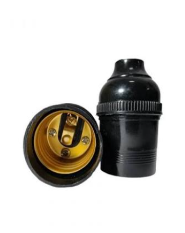 Porta Lampada E27 Pend S/Chave Baquelite Soquete Pto Foxlux