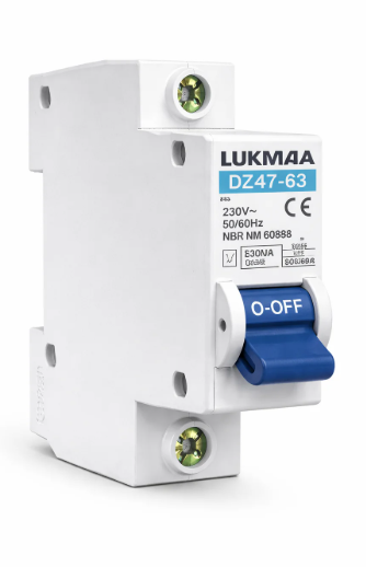 Disjuntor Din Mono 1P 50A (3KA) Lukma