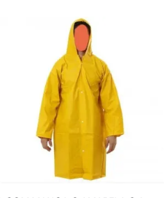 Capa DE Chuva EM Pvc Amarela Klm Luvas T