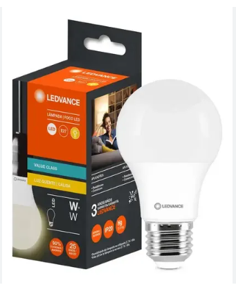 Lampada Led Bulbo A60 9W Biv 3000K Ledvance